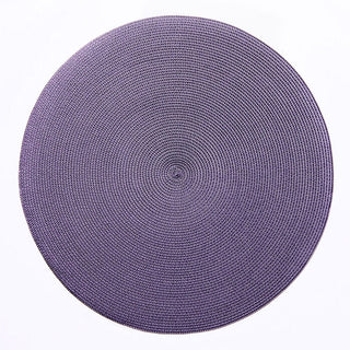 Deborah Rhodes Braided Round Placemat in Prune - 1 Each 38896