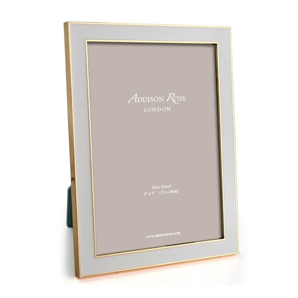 Addison Ross Enamel & Gold 5" x 7" Picture Frame in Chiffon - 1 Each 40054