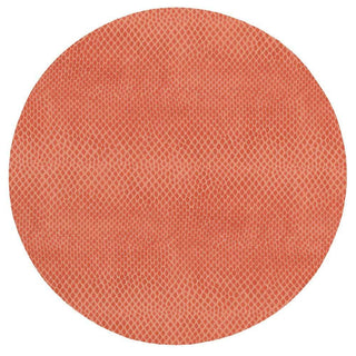 Caspari Snakeskin Felt-Backed Placemat in Coral - 1 Each 4006PMR