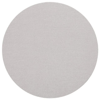 Caspari Classic Canvas Round Felt-Backed Placemat in Linen - 4 Each 4013PMRX4
