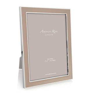 Addison Ross Cappuccino Enamel 4" x 6" Picture Frame with Silver Trim - 1 Each 41103