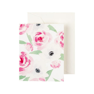 Caspari Flora Flora Gift Enclosure Cards - 4 Mini Cards & 4 Envelopes 48AENC