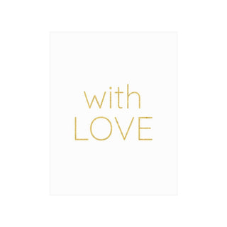 Caspari With Love Gift Enclosure Cards - 4 Mini Cards & 4 Envelopes 49AENC