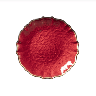 Vietri Baroque Glass Salad Plate 663698407935