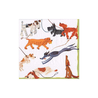 Caspari Best in Show Paper Cocktail Napkins - 20 Per Package 7890C
