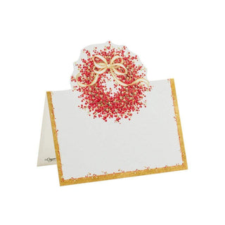 Caspari Pepperberry Die-Cut Place Cards - 8 Per Package 78938P