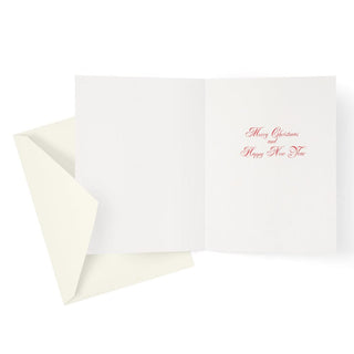 Caspari Traditional Santa Large Boxed Christmas Cards - 16 Cards & 16 Envelopes 81307