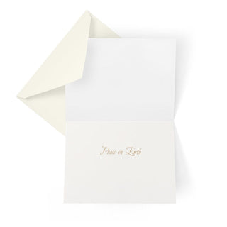 Caspari Dove with Olive Branch Boxed Christmas Cards - 16 Cards & 16 Envelopes 82240