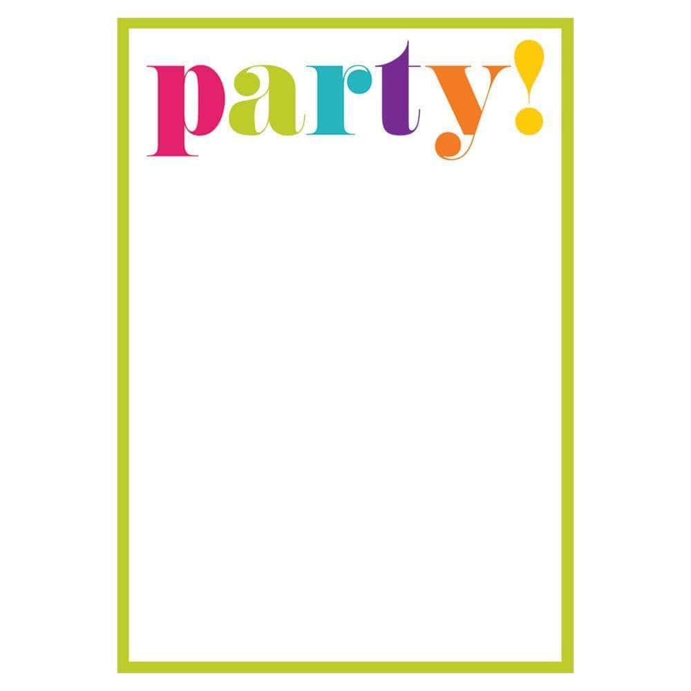 Party Invitations Party Blank Pack 8