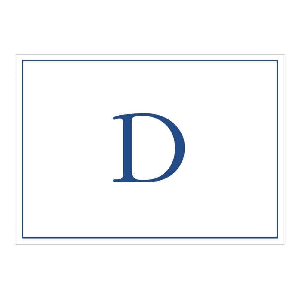 Navy Embossed Single Initial Boxed Note Cards - 8 Note Cards & 8 Envelopes Navy Embossed Single Initial Boxed Note Cards - 8 Note Cards & 8 Envelopes