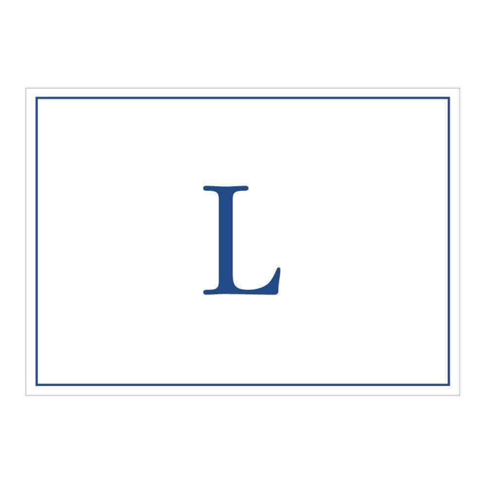 Navy Embossed Single Initial Boxed Note Cards - 8 Note Cards & 8 Envelopes Navy Embossed Single Initial Boxed Note Cards - 8 Note Cards & 8 Envelopes