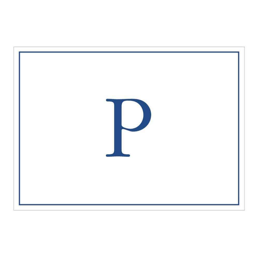 Navy Embossed Single Initial Boxed Note Cards - 8 Note Cards & 8 Envelopes Navy Embossed Single Initial Boxed Note Cards - 8 Note Cards & 8 Envelopes