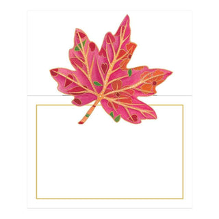 Caspari Jeweled Autumn Die-Cut Place Cards - 8 Per Package 85938P