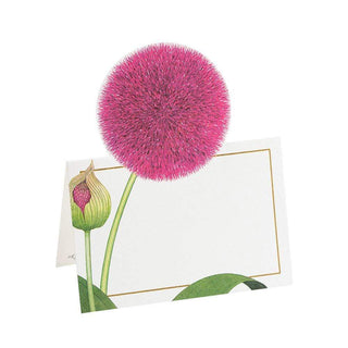 Caspari Karen's Alliums Die-Cut Place Cards - 8 Per Package 86908P