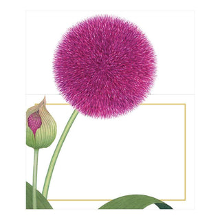 Caspari Karen's Alliums Die-Cut Place Cards - 8 Per Package 86908P