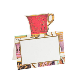 Caspari Salon de Thé Die-Cut Place Cards - 8 Per Package 86936P