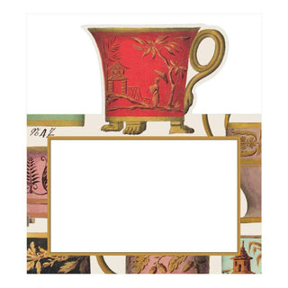 Caspari Salon de Thé Die-Cut Place Cards - 8 Per Package 86936P