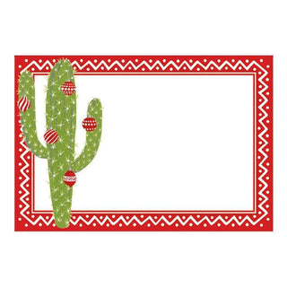 Caspari Merry Cactus Place Cards - 10 Per Package 87915P