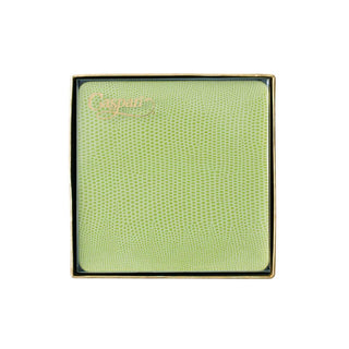 Caspari Square Lizard Coasters in Green - 8 Per Box 88082CC