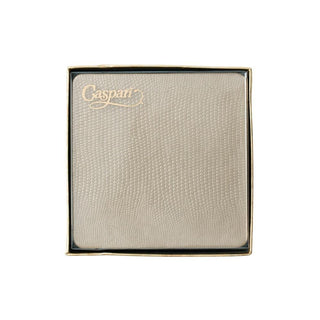 Caspari Square Lizard Coasters in Platinum - 8 Per Box 88088CC