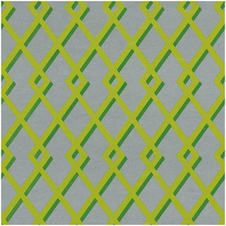 Caspari Trellis Green & Silver Foil Gift Wrapping Paper - 30 x 6 Roll 88854RCF