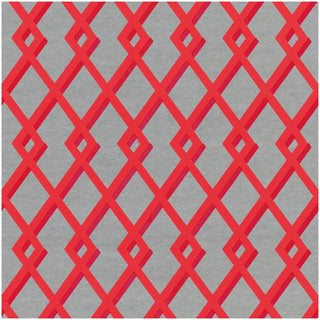 Caspari Trellis Coral & Silver Foil Gift Wrapping Paper - 30 x 6 Roll 88855RCF