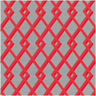 Caspari Trellis Coral & Silver Foil Gift Wrapping Paper - 30 x 6 Roll 88855RCF
