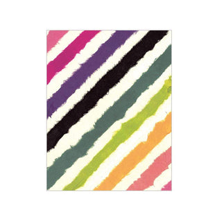 Caspari Rainbow Stripe Gift Enclosure Cards in Ivory - 4 Mini Cards & 4 Envelopes 8886ENC