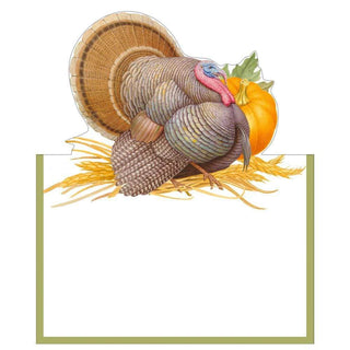 Caspari Thanksgiving Harvest Die-Cut Place Cards - 8 Per Package 88920P