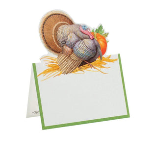 Caspari Thanksgiving Harvest Die-Cut Place Cards - 8 Per Package 88920P