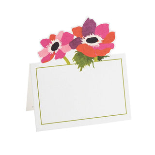 Caspari Poiret Floral Die-Cut Place Cards - 8 Per Package 88931P