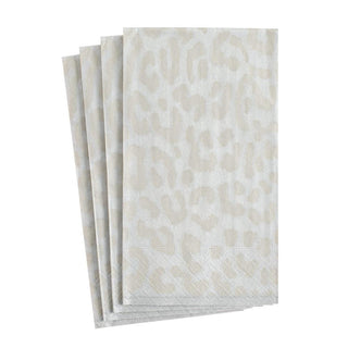 Caspari Zanzibar Paper Guest Towel Napkins in Silver - 15 Per Package 8931G