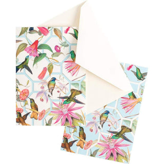 Caspari Hummingbird Trellis Boxed Note Cards - 8 Note Cards & 8 Envelopes 89601.46