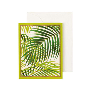 Caspari Under the Palms Gift Enclosure Cards - 4 Mini Cards & 4 Envelopes 8969ENC