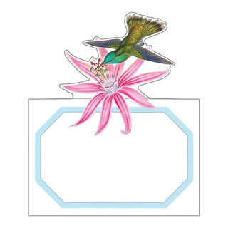 Caspari Hummingbird Trellis Die-Cut Place Cards - 8 Per Package 89902P