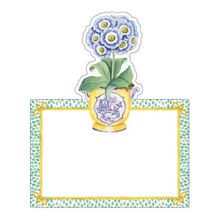 Caspari Primroses Die-Cut Place Cards - 8 Per Package 89903P