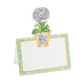 Caspari Primroses Die-Cut Place Cards - 8 Per Package 89903P