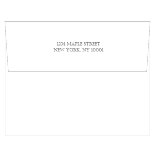 Personalization by Caspari Silver Foil Ribbon Border Portrait Folded Holiday Photo Cards 89973PG