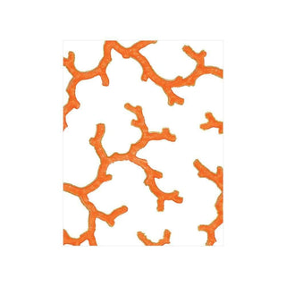 Caspari The Coral Sea Gift Enclosure Cards in Ivory - 4 Mini Cards & 4 Envelopes 9009ENC