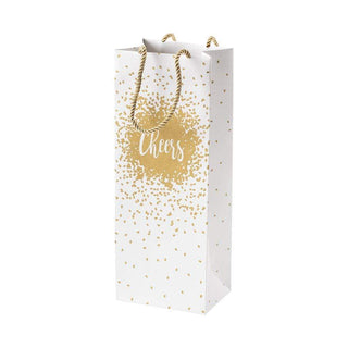 Caspari Cheers Wine & Bottle Gift Bag - 1 Each 9021B4