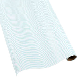 Caspari Oxford Stripe Gift Wrapping Paper in Robin's Egg Blue - 2 30" x 8' Rolls 90352RCX2