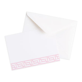 Caspari Garden Gate Blank Correspondence Cards in Light Pink - 20 Cards & 20 Envelopes 90624CCU
