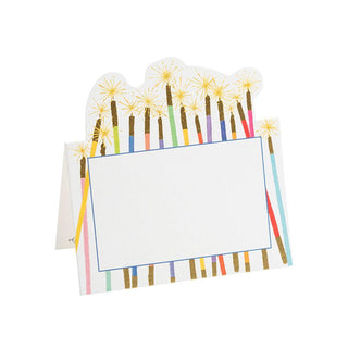 Caspari Party Candles Die-Cut Place Cards - 8 Per Package 90905P