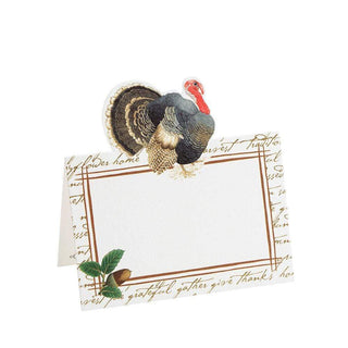 Caspari Founders' Thanksgiving Die-Cut Place Cards - 8 Per Package 90924P