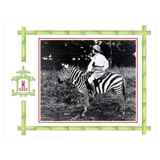 Personalization by Caspari Bamboo with Pagoda Initial Landscape Holiday Photo Postcards 90986POSTPG