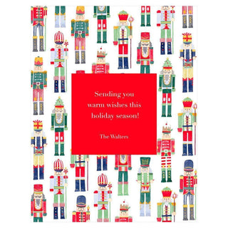 Personalization by Caspari March of the Nutcracker Portrait Holiday Photo Postcards 90990POSTPG