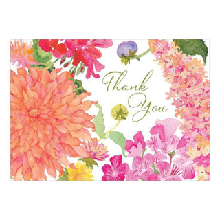 Caspari Summer Blooms Boxed Thank You Notes - 6 Note Cards & 6 Envelopes 91609.48