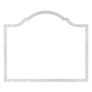 Caspari Arch Die-Cut Place Cards in Silver Foil - 8 Per Package 91901P