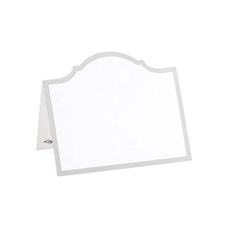 Caspari Arch Die-Cut Place Cards in Silver Foil - 8 Per Package 91901P