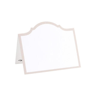 Caspari Arch Die-Cut Place Cards in Flax - 8 Per Package 91904P